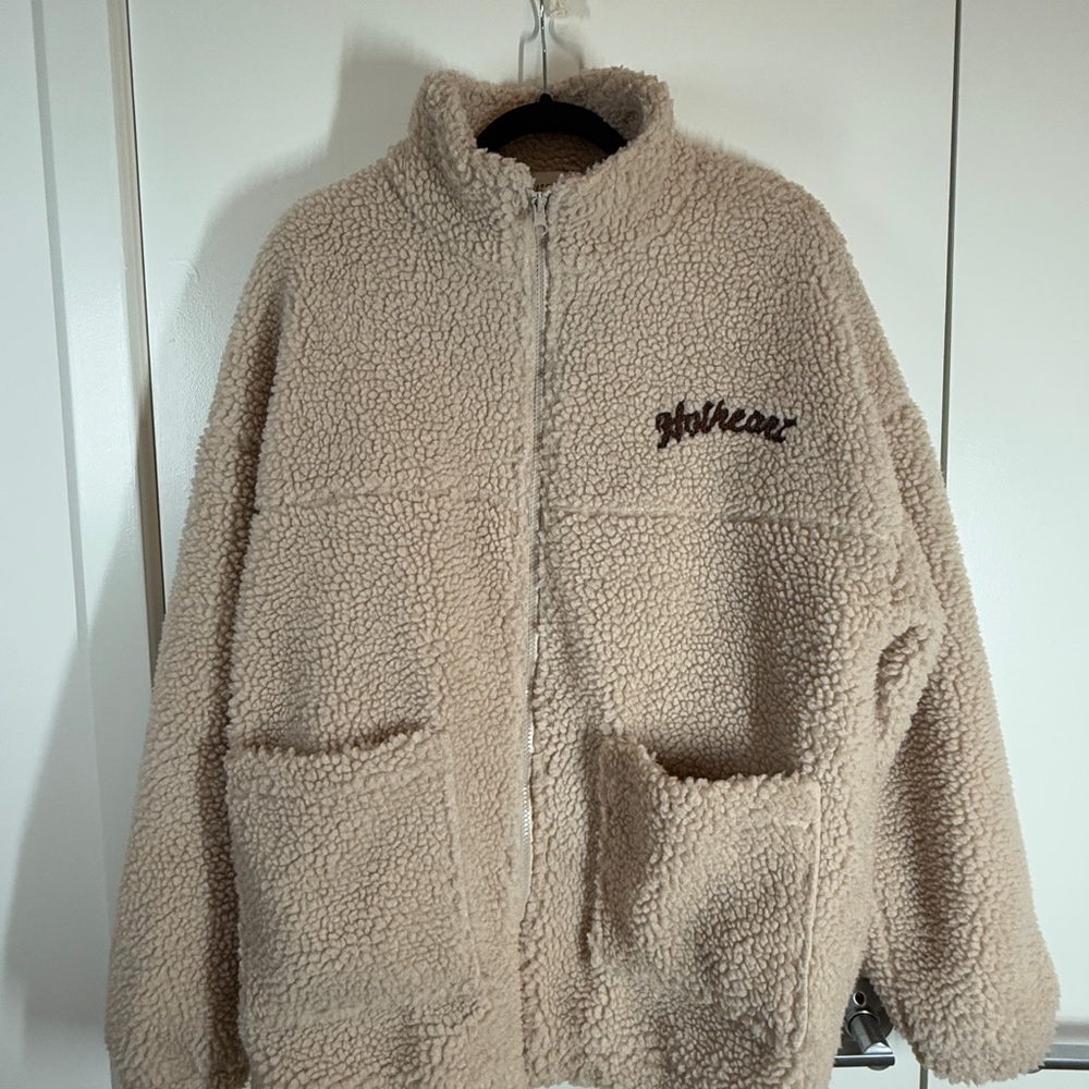 Beige Sherpa Jacket